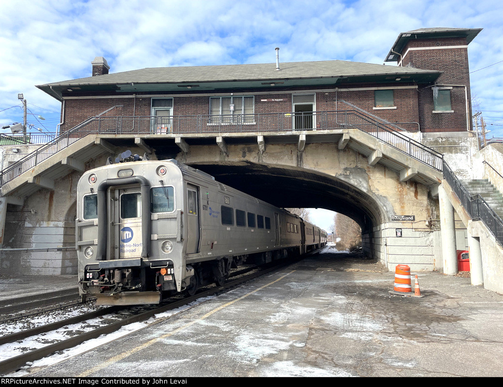 MNR Comet V Cab Car trails on NJT Train # 1715 after leaving Kingsland Depot 